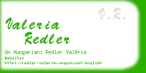 valeria redler business card